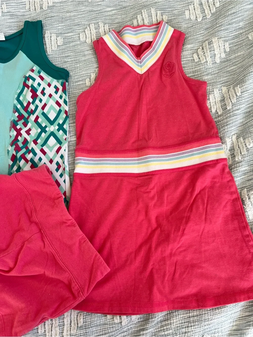 Street tennis club dresses and work out clothes teal pink